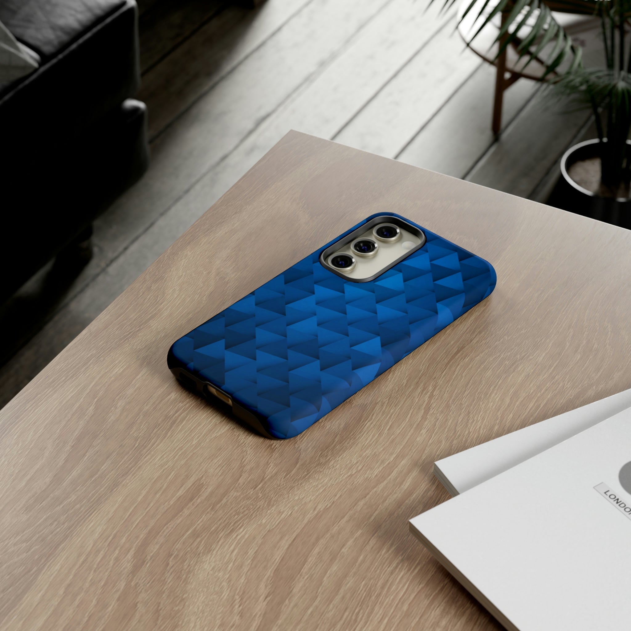 Blue Geometric Android Case (Protective) Phone Case