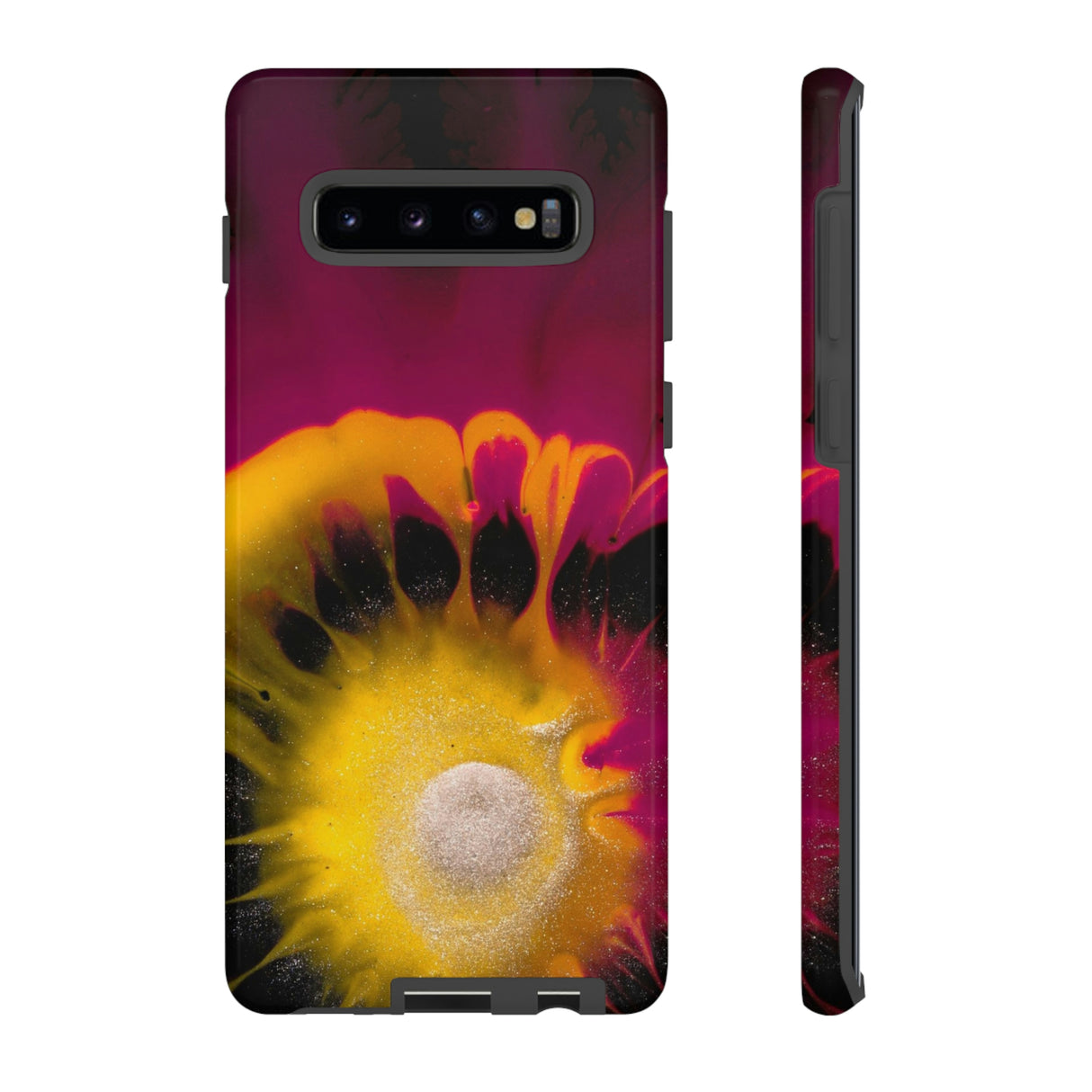 Deep Purple Ink Art Android Case (Protective) Samsung Galaxy S10 Plus Glossy Phone Case