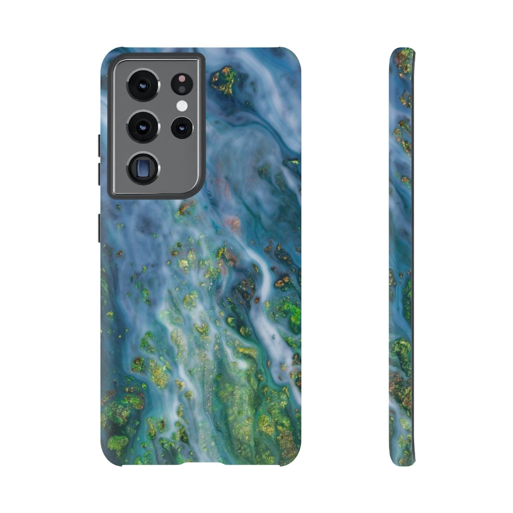 Forest Mist Ink Art Android Case (Protective) Samsung Galaxy S21 Ultra Matte Phone Case