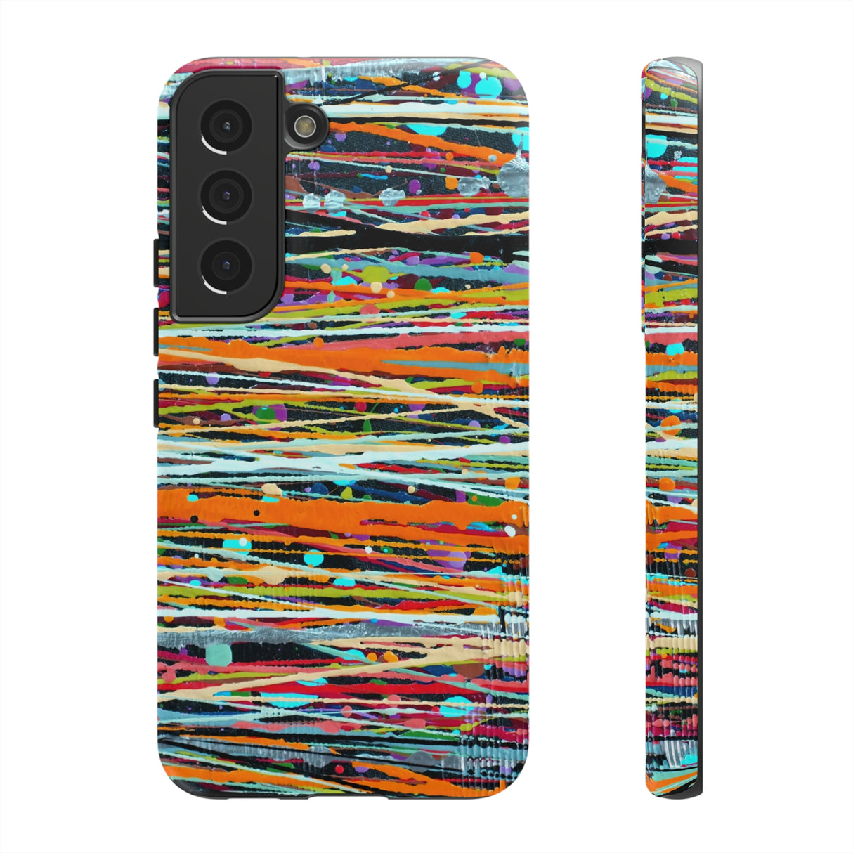 Stripe Art Android Case (Protective) Samsung Galaxy S22 Matte Phone Case