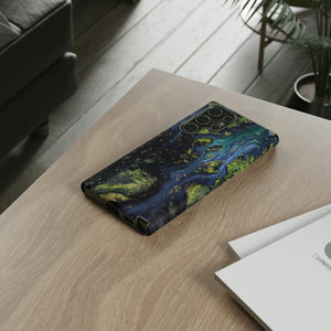 Blue Cosmos Ink Art Android Case (Protective) Phone Case