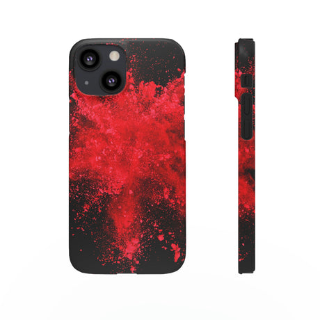 Red Explosion iPhone Case (Slim) iPhone 13 Mini Matte Phone Case