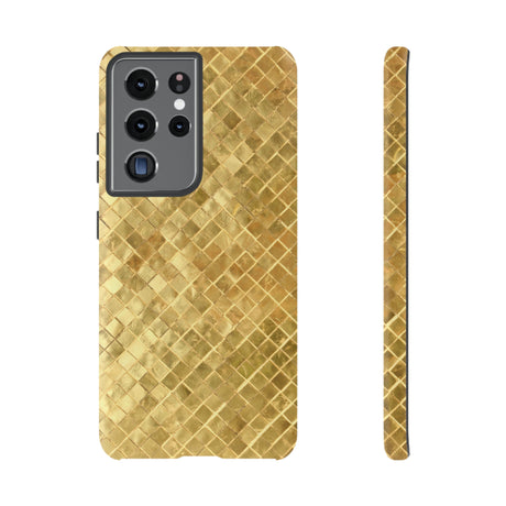 Golden Mosaic Android Case (Protective) Samsung Galaxy S21 Ultra Matte Phone Case