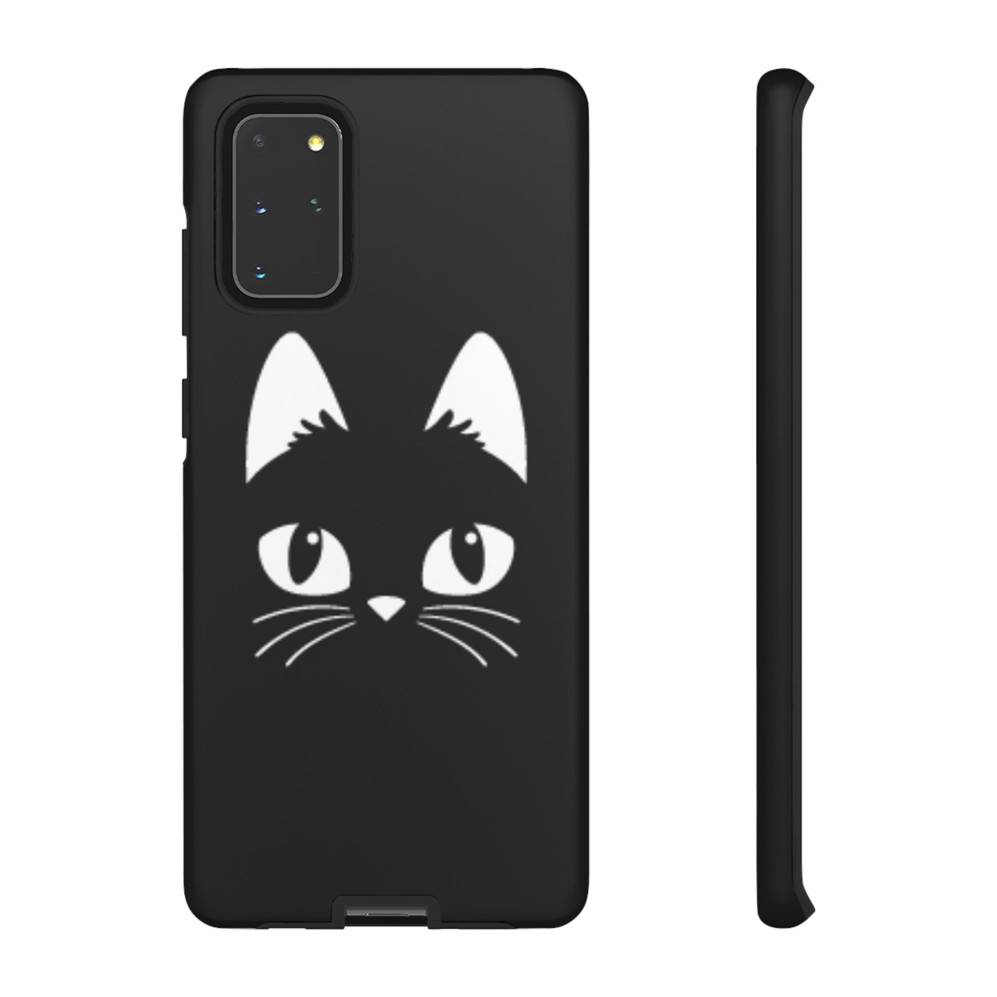 Cartoon Cat Icon Android Case (Protective) Samsung Galaxy S20+ Matte Phone Case