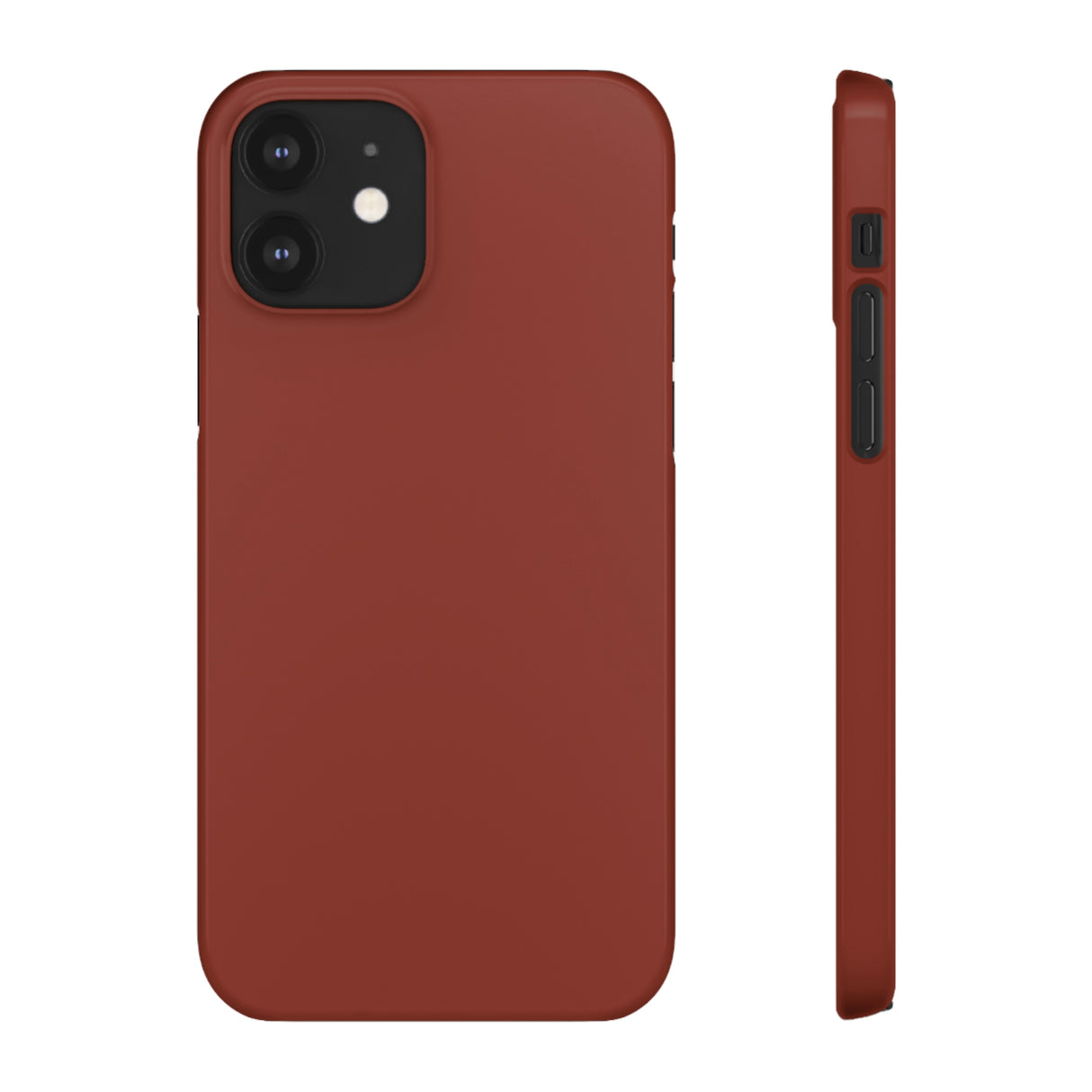 Burnt Umber iPhone Case (Slim) iPhone 12 Glossy Phone Case