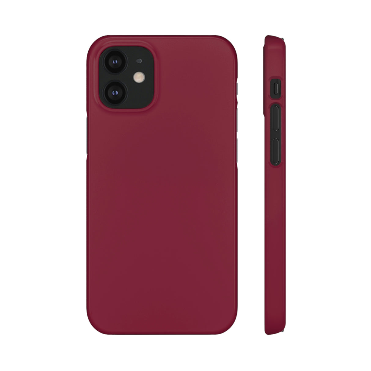 Claret Red iPhone Case (Slim) iPhone 12 Mini Glossy Phone Case