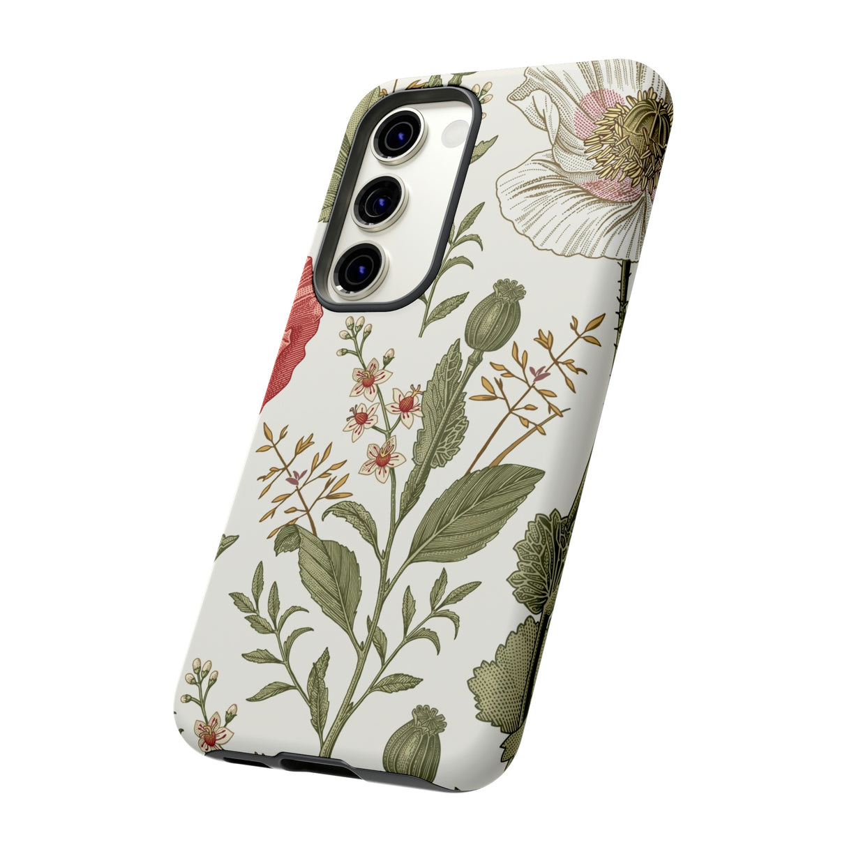 Poppy Vintage Flower Samsung Case (Protective) Phone Case