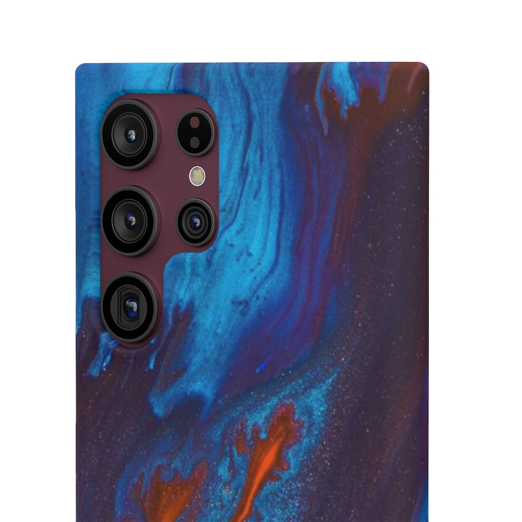 Orange Flame Ink Art Android Case (Slim) Phone Case