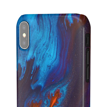 Orange Flame Ink Art iPhone Case (Slim) Phone Case