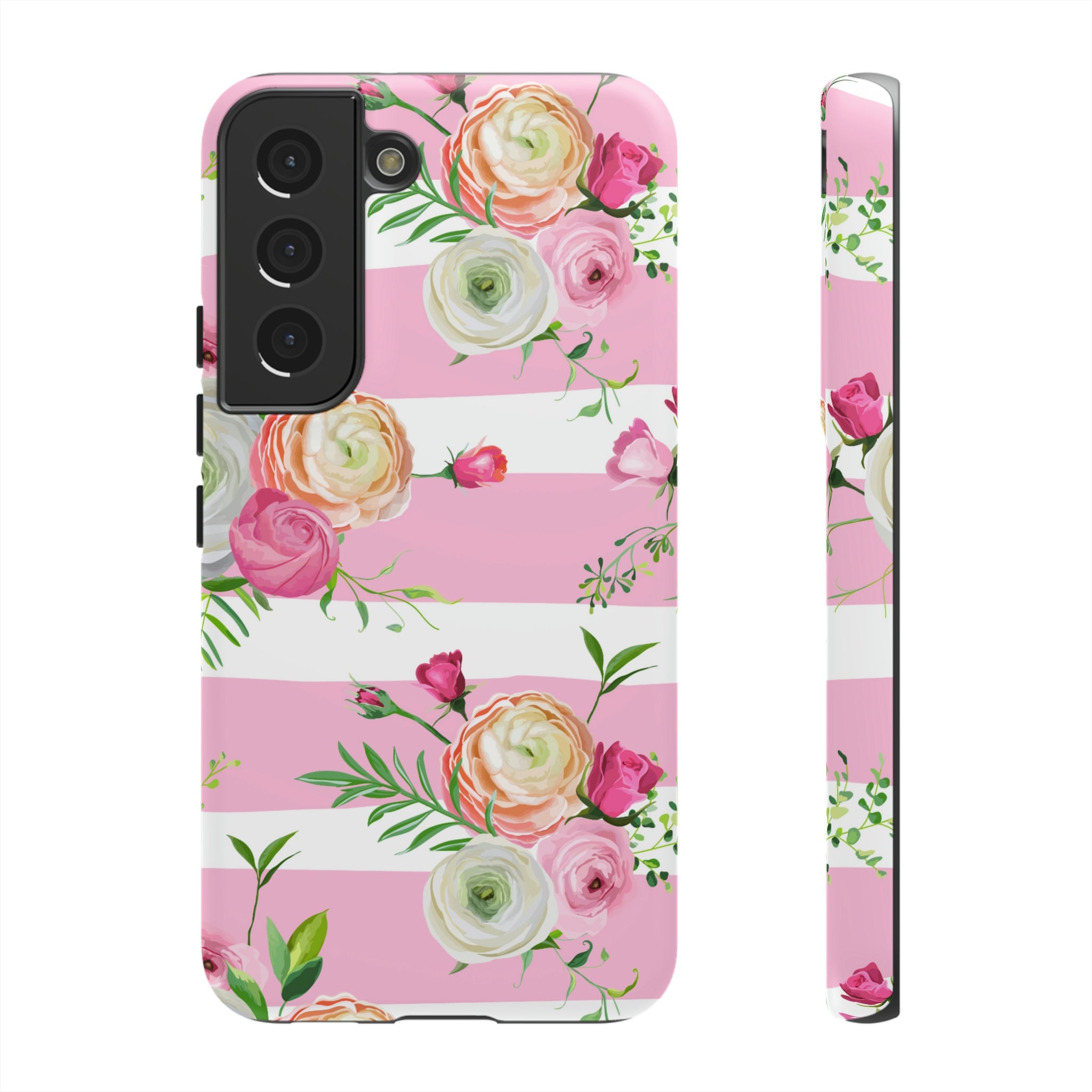 Pink Roses Android Case (Protective) Samsung Galaxy S22 Matte Phone Case