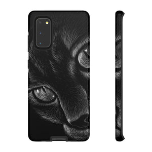 Pencil Drawing Cat Android Case (Protective) Samsung Galaxy S20 Glossy Phone Case