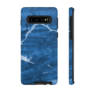 Ebru Blue Android Case (Protective) Samsung Galaxy S10 Matte Phone Case