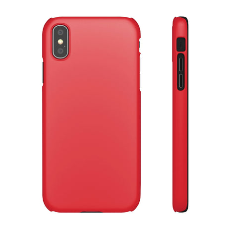 Alizarin crimson iPhone Case (Slim) iPhone XS Matte Phone Case