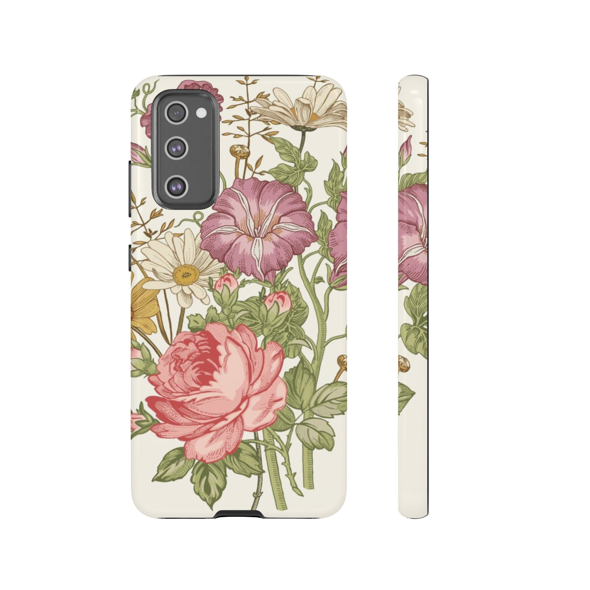 Bouquet Rose Vintage Flower Samsung Case (Protective) Samsung S20 FE Glossy Phone Case