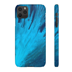 Light Blue Ink Art iPhone Case (Slim) iPhone 11 Pro Max Matte Phone Case