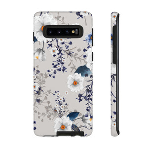 Blue Summerflowers Android Case (Protective) Samsung Galaxy S10 Glossy Phone Case