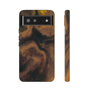 Brown Earth Ink Art Android Case (Protective) Google Pixel 6 Glossy Phone Case