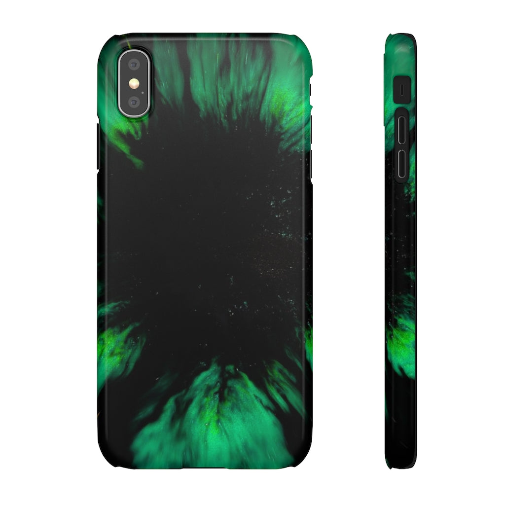 Northen Star Gaze Ink Art iPhone Case (Slim) iPhone XS MAX Glossy Phone Case