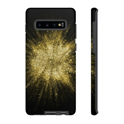 Gold Glitter Background Android Case (Protective) Samsung Galaxy S10 Plus Matte Phone Case