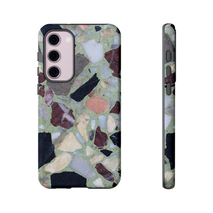 Terrazzo in Green Android Case (Protective) Samsung Galaxy S23 Plus Glossy Phone Case