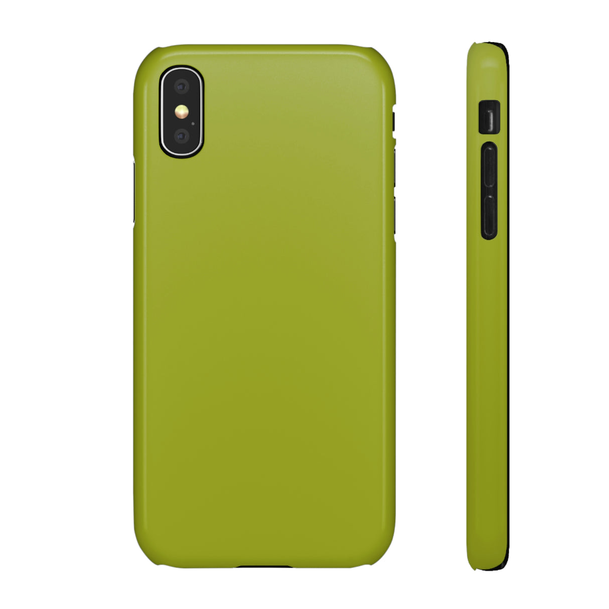 Citron Yellow iPhone Case (Slim) iPhone X Glossy Phone Case