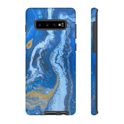 Acrylic Blue Gold Android Case (Protective) Samsung Galaxy S10 Plus Matte Phone Case