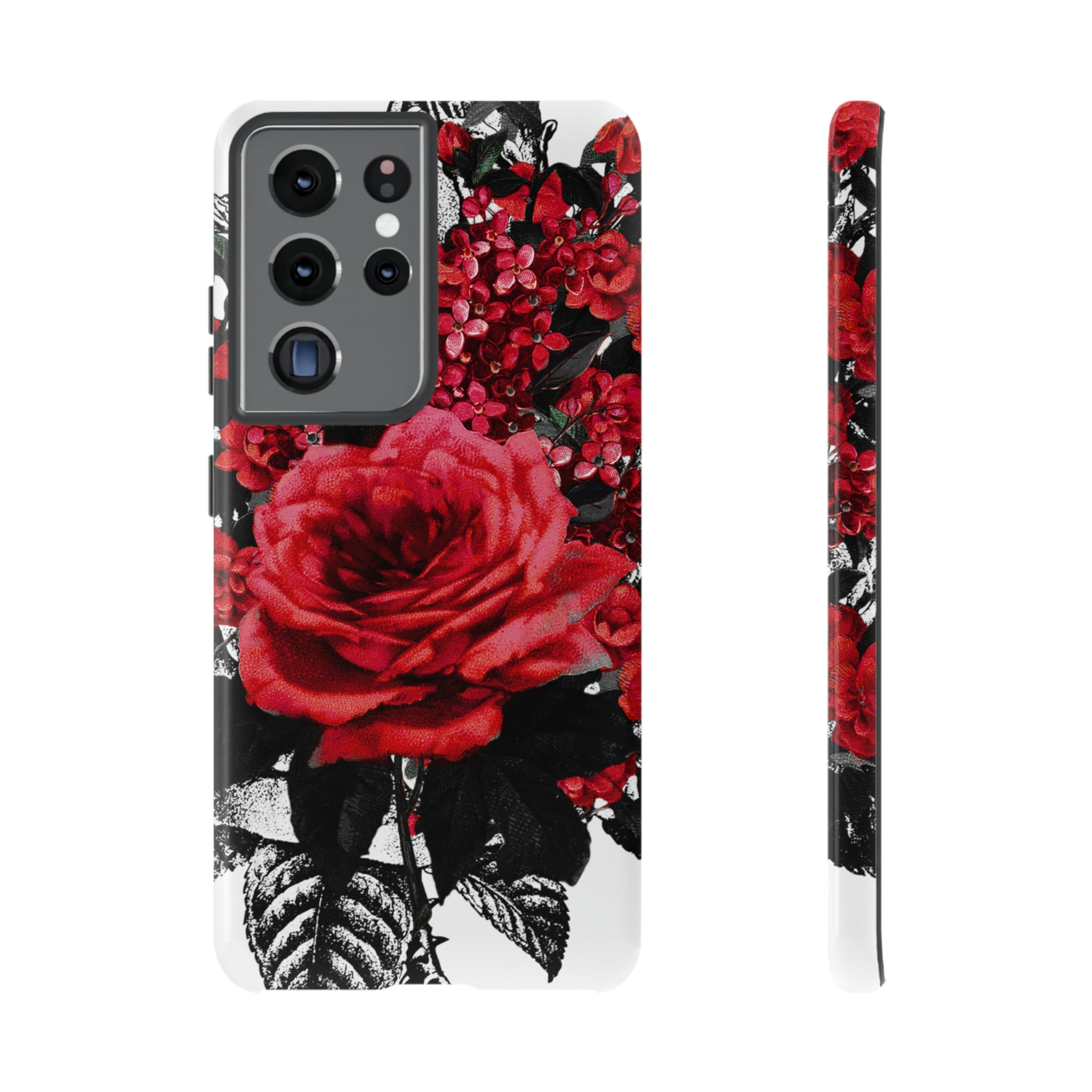 Rola Gothic Flower Samsung Case (Protective) Samsung Galaxy S21 Ultra Glossy Phone Case