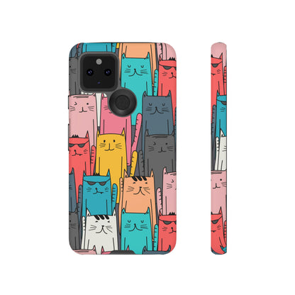 Colorful Cats Android Case (Protective) Google Pixel 5 5G Matte Phone Case