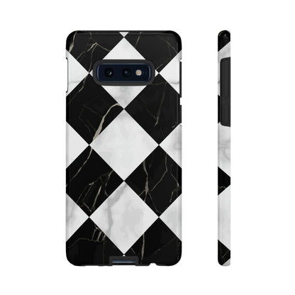 Check Marble Android Case (Protective) Samsung Galaxy S10E Glossy Phone Case