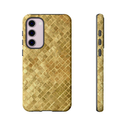 Golden Mosaic Android Case (Protective) Samsung Galaxy S23 Plus Glossy Phone Case