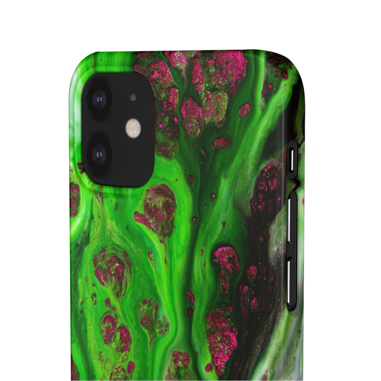 Toxic Green Ink Art iPhone Case (Slim) Phone Case