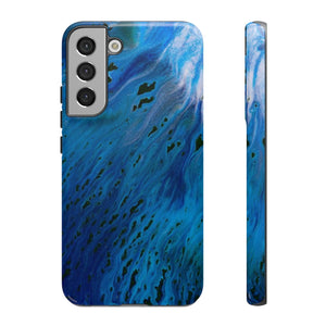 Blue River Ink Art Android Case (Protective) Samsung Galaxy S22 Plus Glossy Phone Case