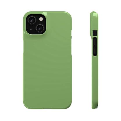 Asparagus Green iPhone Case (Slim) iPhone 14 Glossy Phone Case