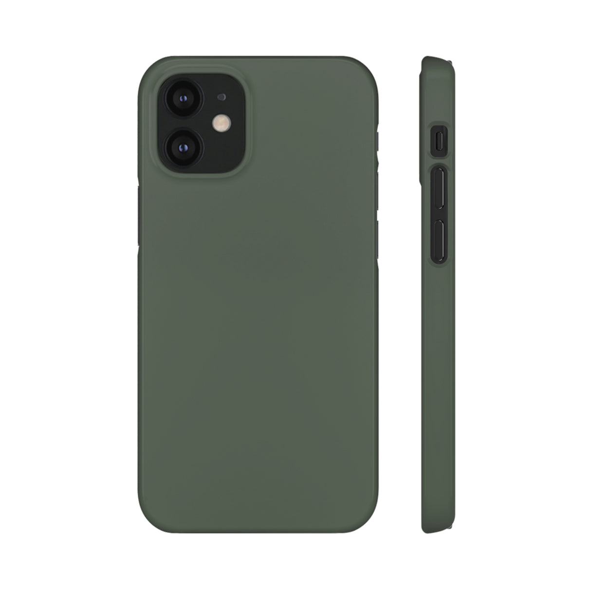 Ebony Green iPhone Case (Slim) iPhone 12 Mini Glossy Phone Case