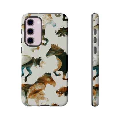 Tie Dye Horses Android Case (Protective) Samsung Galaxy S23 Plus Matte Phone Case