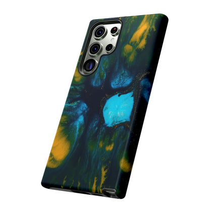 Blue Flower Ink Art Android Case (Protective) Phone Case