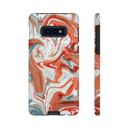 Orange Art Android Case (Protective) Samsung Galaxy S10E Glossy Phone Case