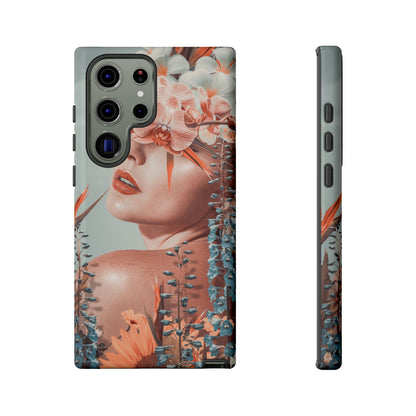 Contemporary Flowers Android Case (Protective) Samsung Galaxy S23 Ultra Glossy Phone Case