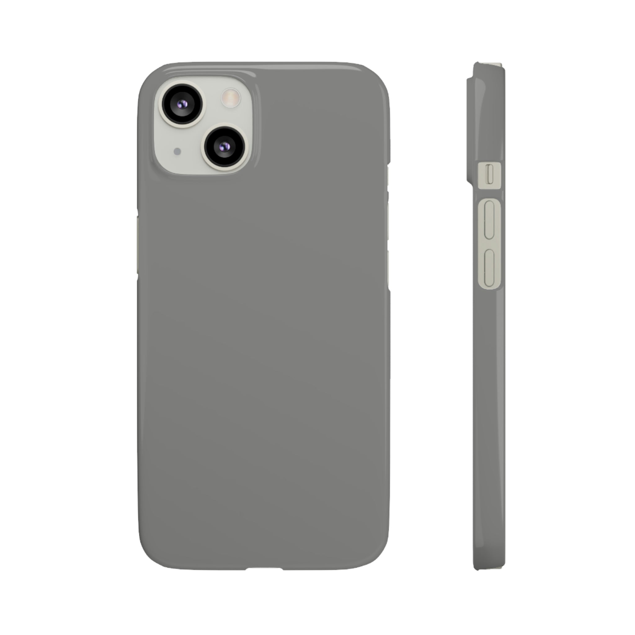 Battleship Gray iPhone Case (Slim) iPhone 13 Glossy Phone Case