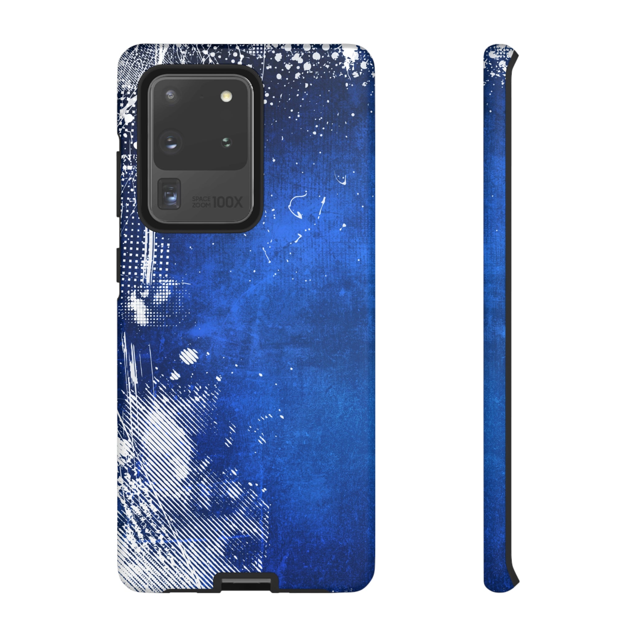 Grunge Blue Android Case (Protective) Samsung Galaxy S20 Ultra Matte Phone Case