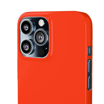 Coquelicot Orange iPhone Case (Slim) Phone Case