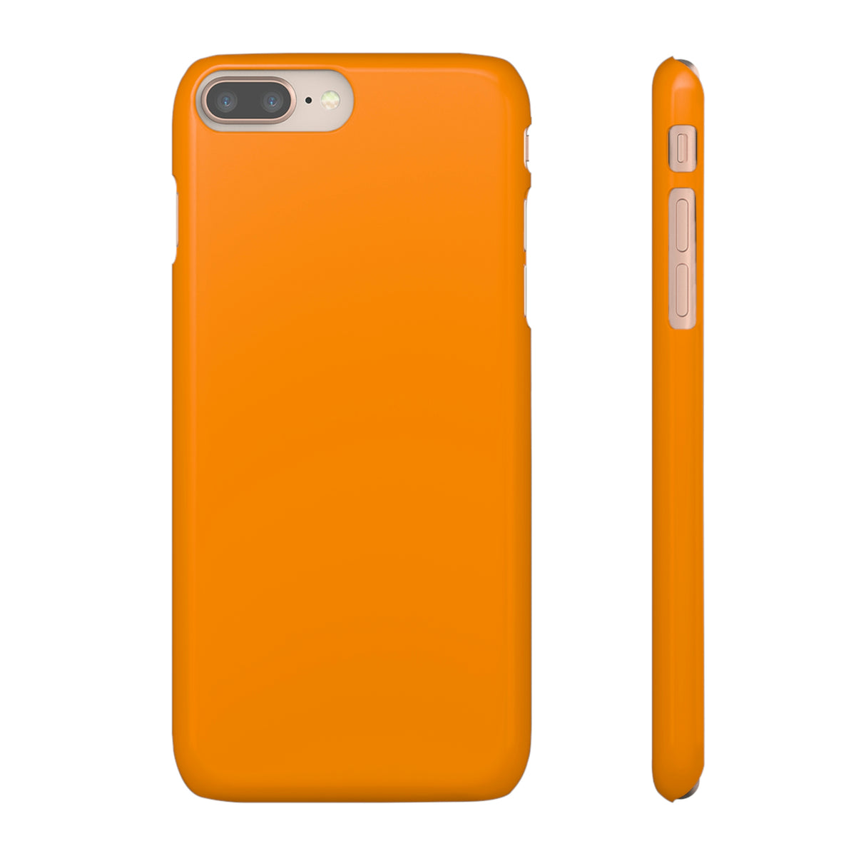 Dark Orange iPhone Case (Slim) iPhone 8 Plus Glossy Phone Case