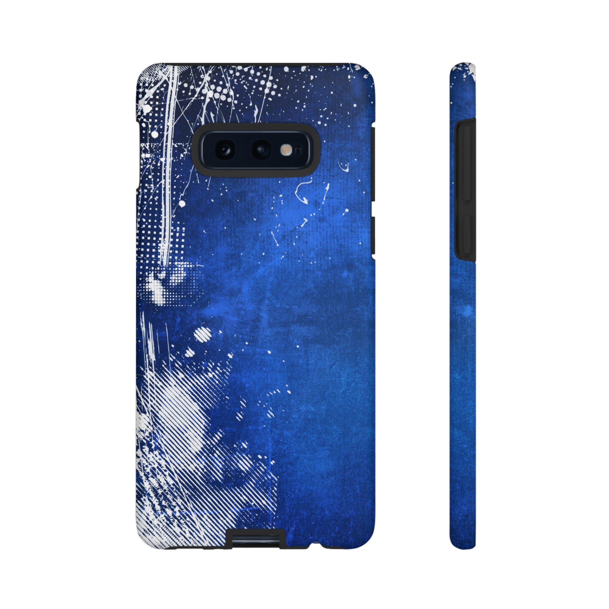 Grunge Blue Android Case (Protective) Samsung Galaxy S10E Matte Phone Case