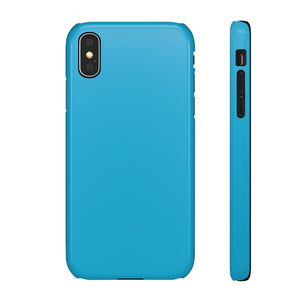 Bright Cerulean iPhone Case (Slim) iPhone X Glossy Phone Case