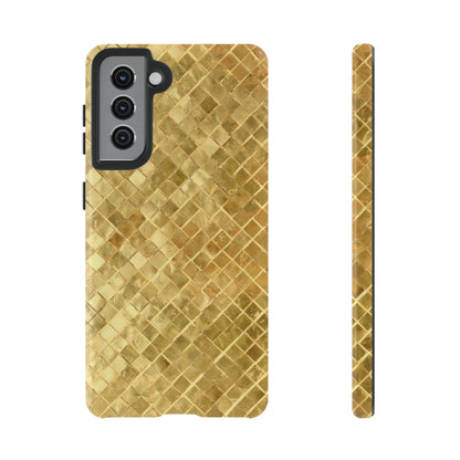 Golden Mosaic Android Case (Protective) Samsung Galaxy S21 Glossy Phone Case