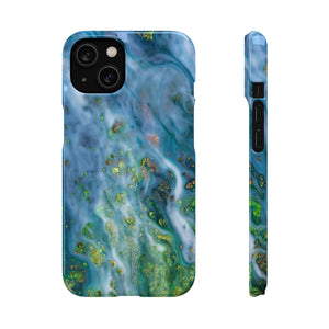 Forest Mist Ink Art iPhone Case (Slim) iPhone 14 Glossy Phone Case