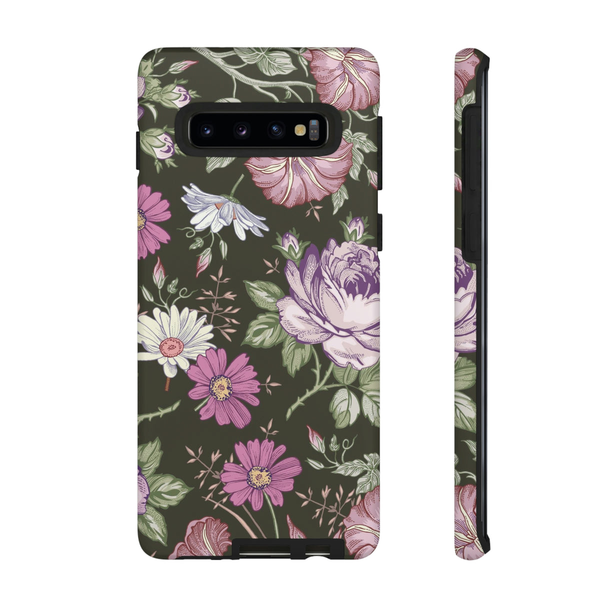 Purple Rose Vintage Flower Samsung Case (Protective) Samsung Galaxy S10 Matte Phone Case