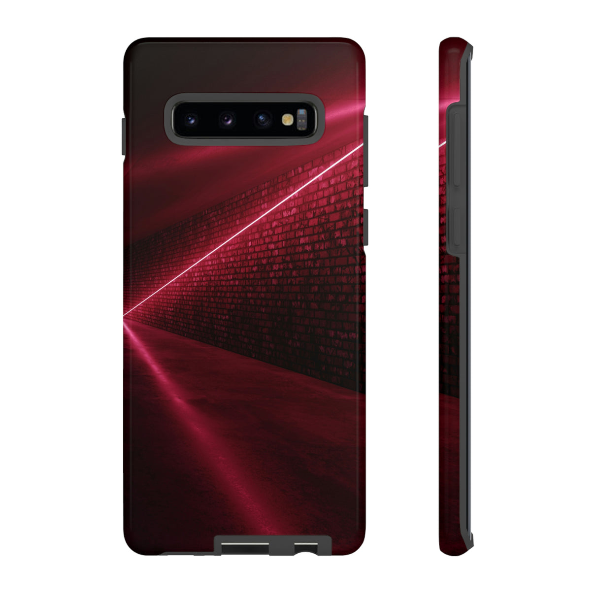 Red Sci Fi Android Case (Protective) Samsung Galaxy S10 Plus Glossy Phone Case