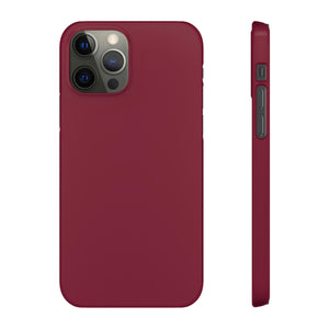 Claret Red iPhone Case (Slim) iPhone 12 Pro Glossy Phone Case