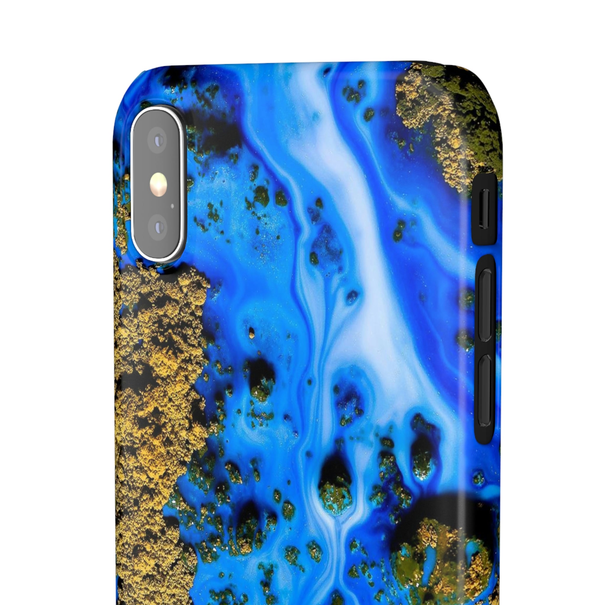 Blue River Ink Art iPhone Case (Slim) Phone Case